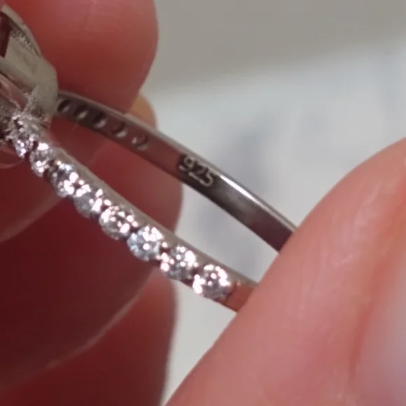 New Rose Cut Yellow Canary Moissanite Ring - Picture 7 of 9